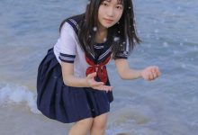 海边美女大学生制服诱惑写真-秀人美女