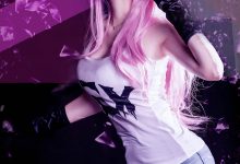 性感刮骨刀夏禾cosplay美女写真图片-秀人美女