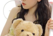 碎花裙美女少女清新写真图片-秀人美女