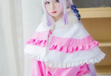 日本少女cos白丝美腿康娜卡姆依图片-秀人美女