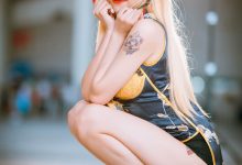 旗袍美女高开叉美腿性感同人cos写真-秀人美女