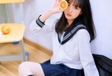 水手服美女清纯养眼教室写真图片-秀人美女