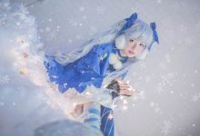甜美可爱初音未来cosplay-秀人美女
