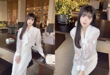 林星阑白色连衣长裙拍摄花絮 [1V-790MB]-秀人美女