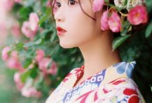 和服美女娇嫩可人户外写真图片-秀人美女