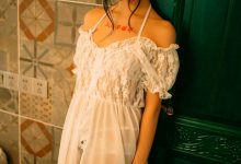 性感美女香肩美腿写真图片-秀人美女