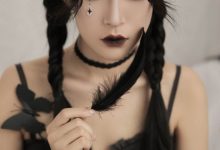 cos美女万圣节特效妆诱惑性感艺术写真-秀人美女