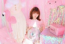 粉色蕾丝美女唯美艺术美女性感写真-秀人美女