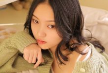小清新治愈少女吊带香肩卧室写真图片-秀人美女