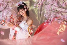 王者荣耀甄姬游园惊梦cosplay写真图片-秀人美女