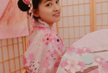 可爱粉嫩美女日系和服写真图片-秀人美女