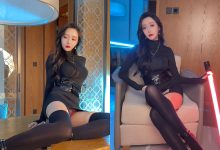 王馨瑶黑色紧身吊带袜拍摄花絮 [88P+1V-1.06GB]-秀人美女