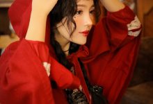 妖艳美女红色精灵cos美女性感写真-秀人美女