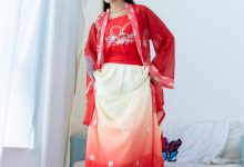 物恋传媒 NO.2386 岚岚-布鞋、短白丝（仅打底）、红色船袜（叠穿）、汉服、模仿舞步，脚玩伞柄剧情[179P-1V-5.8G]-秀人美女