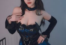 雪晴Astar-蓝色蕾丝短裙[53P+1V-1.23G]-秀人美女