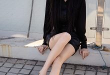 足愉心 NO.020 云悦（搭配：黑色衬衫、皮裙、高跟鞋、裸足）[120P+2V／11.2GB]-秀人美女