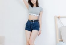 物恋传媒 No.2404 橙子-帆布鞋、白棉袜、裸足 [155P1V-3.89GB]-秀人美女