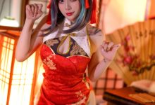 Zyra秋-碧蓝航线-柴郡新春旗袍[20P-167MB]-秀人美女