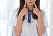 凝思摄影 No.026 铃铃-校服、连裤白丝、室内鞋 [150P1V-4.85GB]-秀人美女