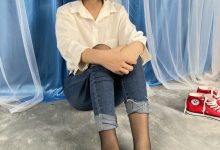 三禾摄影 No.041 牛仔裤 黑丝 帆布鞋 高跟 [239P1V-4.16GB]-秀人美女