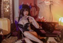 二佐Nisa –  碧蓝航线-比叡鲟旗袍 [24P-389.1M]-秀人美女