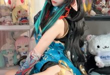 白栎Shirly-明日方舟-夕·染尘烟旗袍[130P+26V-4.06G]-秀人美女