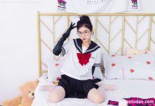 物恋传媒 No.2557 米米-高跟长靴、薄白丝、JK制服、皮手套 [155P1V-3.15GB]-秀人美女