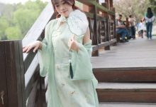 丝恋摄影 NO.040 小梦-古装汉服  白色绣花鞋 超薄肉丝 金色脚链[276P+1V／5.51GB]-秀人美女