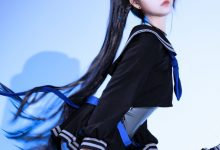 G44不会受伤 –  Solarain BLUE-蓝色袖章[30P-451.9M]-秀人美女