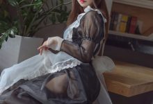 亚马逊鲶鱼 – 黑色透明女仆[33P-193.1M]-秀人美女