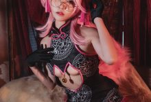 亚马逊鲶鱼 –  FGO 玉藻前旗袍[10P-199M]-秀人美女