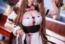 阿雪雪 –  巧克力女仆&蕾姆婚纱[27P-192.4M]-秀人美女