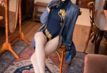 Money冷冷 –  蔚蓝档案-妃咲旗袍[63P-825.7M]-秀人美女