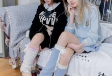 BoBoSocks袜啵啵 No.680 小甜豆&甜甜圈-板鞋、腿套、白棉袜、薄肉丝 [170P1V-8.70GB]-秀人美女