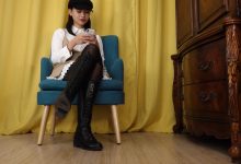 A&F No.275 王雪梅-穿着洛丽塔服装展示黑丝裸足 第1部 [MP4-2.45GB]-秀人美女
