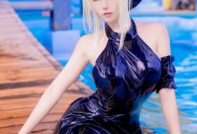 Seya狮砸 –  FGO 黑呆泳衣[10P-161.2M]-秀人美女