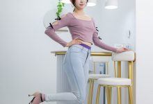 BoBoSocks袜啵啵 No.705 香菜-高跟鞋、薄紫丝、牛仔裤裤里丝 [161P1V-6.66GB]-秀人美女