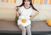 丝恋摄影 NO.065 小梦-牛仔短裤   厚灰丝袜  白色小皮鞋[240P+1V／4.46GB]-秀人美女