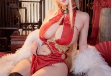 rioko凉凉子 –  碧蓝航线 怨仇旗袍·杯盏盈芳华-秀人美女