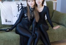 BoBoSocks袜啵啵 No.737 小甜豆甜甜圈-高跟鞋、高跟凉鞋、黑色连体衣、薄肉丝、裤里丝-秀人美女