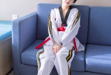 BoBoSocks袜啵啵 积分限定作品044 稚予-跆拳道服、运动鞋、白棉袜、裸足-秀人美女
