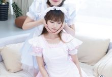 BoBoSocks袜啵啵 No.745 小甜豆甜甜圈-女仆装、皮鞋、薄白丝-秀人美女