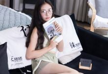 BoBoSocks袜啵啵 No.746 珍珠-帆布鞋、纯白棉袜、薄肉丝-秀人美女