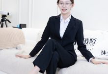 BoBoSocks袜啵啵 No.758 香菜-高跟凉鞋、薄肉丝、裸足、ol制服裤里丝-秀人美女