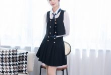 甜予摄影 No.233 知知-小皮鞋、白棉袜、薄肉丝-秀人美女