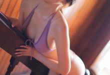 李素英leeesovely - Purple Swimsuit-秀人美女