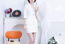 BoBoSocks袜啵啵 No.763 小甜豆-高跟鞋、油亮薄白丝、ol制服-秀人美女