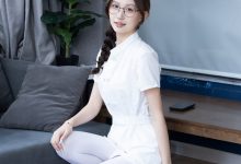 BoBoSocks袜啵啵 No.764 香菜-高跟鞋、厚白丝、护士服-秀人美女