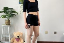 三禾摄影 No.082 黑色短裤 高跟鞋-秀人美女