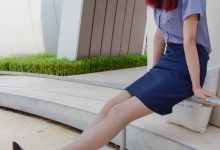 袜觅社 NO.027 奶茶-秀人美女